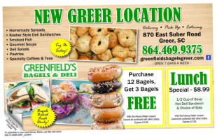 Greenfield's Bagels Deli-midtown food