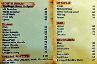Vishnu Vatika menu