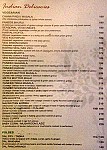 The Green City Lounge menu