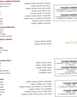 La Fournaise menu