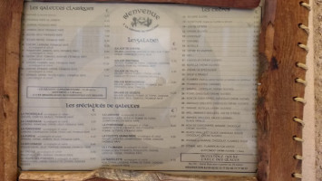 Crêperie Du Moulleau Cauterets menu