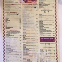Kay's Cafe menu