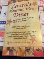 Laura’s Pleasant View Diner menu