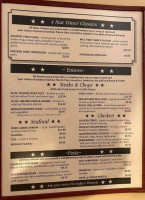 Four Star Diner menu