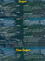 Liberty Plage menu