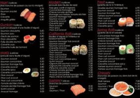 Gumi Sushi menu