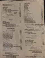 Covered Bridge Inn menu