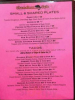 Chameleon Cafe menu