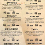 L'atelier Burger N'co Carte