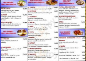 Allo Couscous menu
