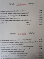L'avenue menu