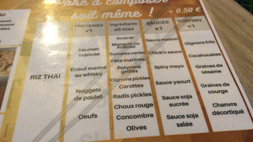 Le Ptit Jeannot menu