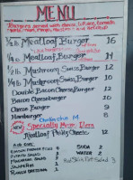 Meatloaf Burgers Plus menu