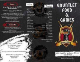 Gauntlet Food And Games menu