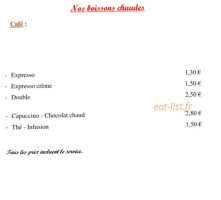 Du Tourisme Restaurant menu