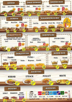 Fast Food menu