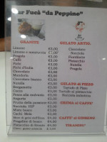 Graniteria Gelateria Da Peppino menu