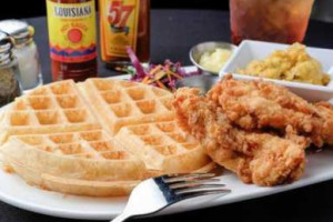 Larry B's Rhythm Room Featuring Hazel's Gourmet Chicken And Waffles food
