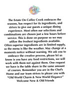 The Estate On Coffee Creek food