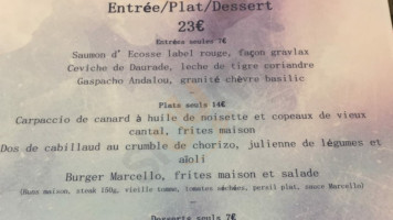Restaurant La Louviere menu