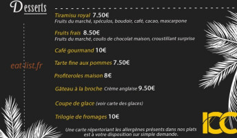 Izard Café Central (icc) menu