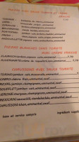 Pizzeria Arnaud menu