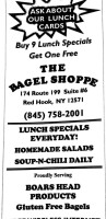 Bagel Shoppe menu