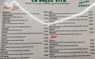 La Dolce Vita menu