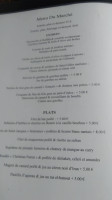 Restaurant de la Vallee menu
