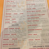 Richardson's Kitchen And Warren, Ri menu