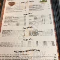 Rancho Viejo menu