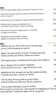 La Vieille Etable menu