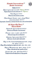 Chalet Des 2 Ours menu