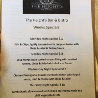 The Heights Bistro food