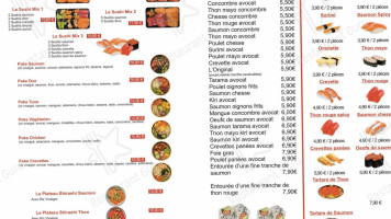 Sushis Binto menu