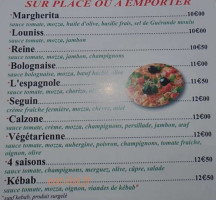 La Pizz' menu