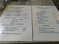 The Wee Neuk Tearoom menu
