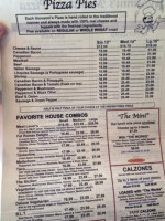 Giovanni Mountain Pizza menu