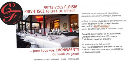 Le Cafe de France food