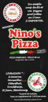 Nino's Pizza menu
