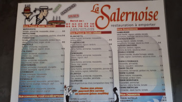 La Salernoise menu