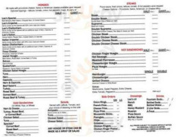 Lee's Hoagie House menu