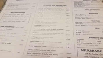 Crêperie Du Centre menu