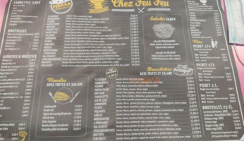 Chez Feu-feu menu