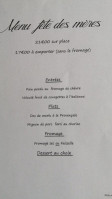 Ô P'tit Plaisir menu