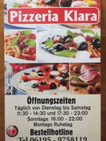 Pizzeria Klara food
