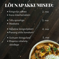 Lendav Taldrik menu