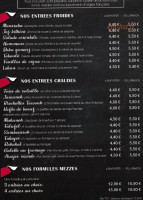 Le Tarbouche menu