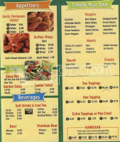 Round Table Pizza menu