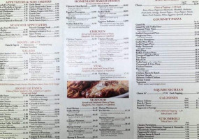 Nick's Pizza And Pasta menu